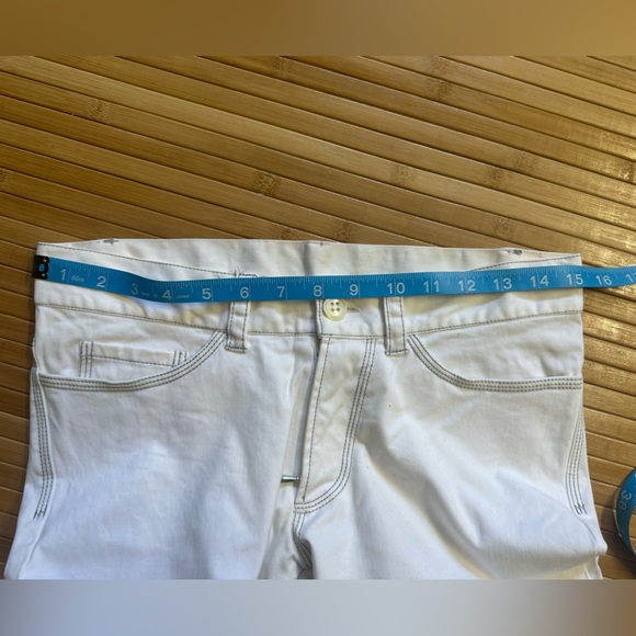 NWOT- Kristensen Du Nord WHITE JEANS grey stitching cotton elastane. US size 6 - Picture 3 of 10
